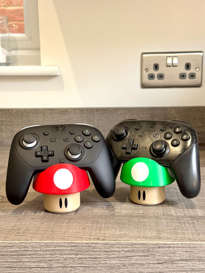 Nintendo Switch 1 & 2 Pro Controller Mushroom Toad Stand Holder