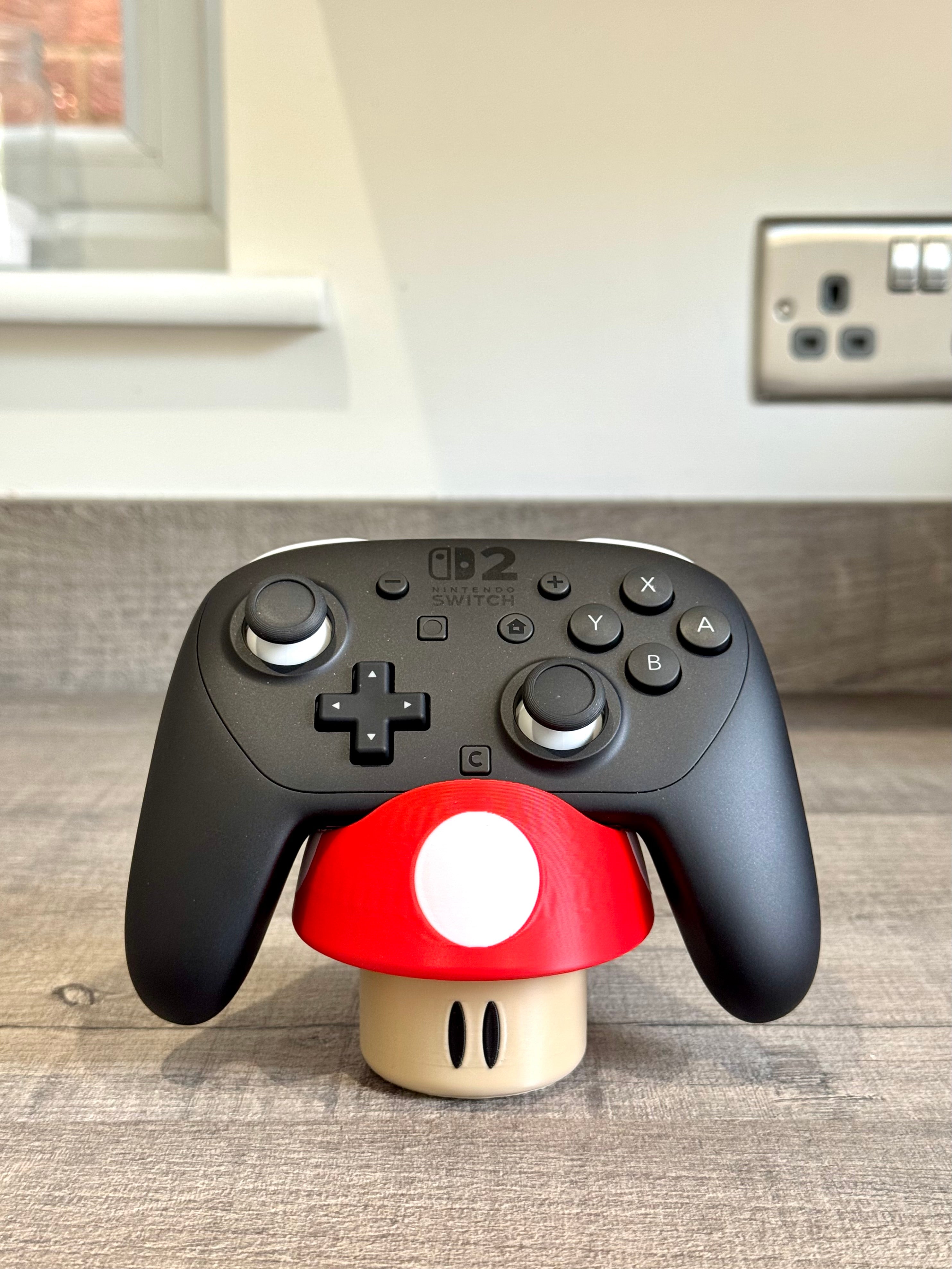 Nintendo Switch 1 & 2 Pro Controller Mushroom Toad Stand Holder