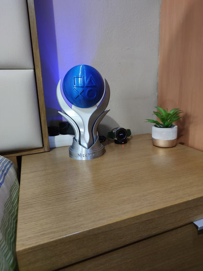 Playstation 5 Achievement Trophies Gold Silver Bronze Platinum LED Light Lamp Edition - 3DPrintingLabDesigns